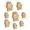 Penguin Chill Wood Buttons for Sewing Knitting Crochet DIY Craft
